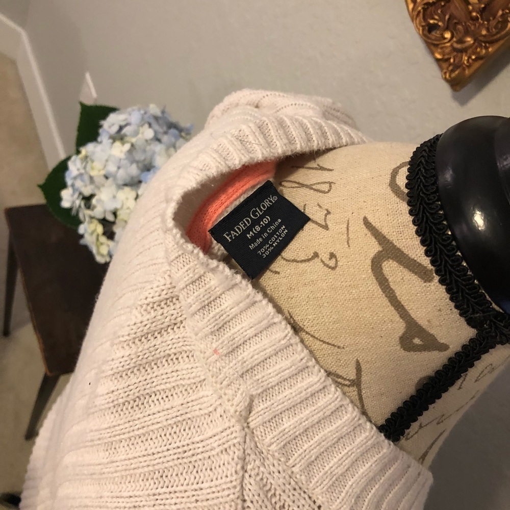 1[Faded Glory] Cable knit sweater - Picture 4 of 4